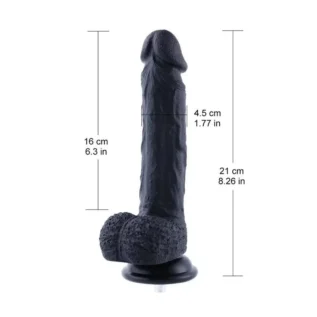Силіконовий дилдо Hismith 8.3" Silicone Dildo Black 9 Зображення Силіконовий дилдо Hismith 8.3" Silicone Dildo Black