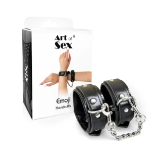 Наручники із екошкіри Art of Sex - Handcuffs Emoji - Зображення 4