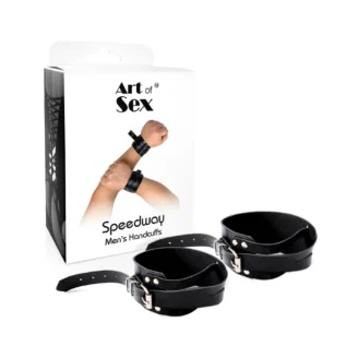 Чоловічі шкіряні наручники Art of Sex - Man Handcuffs Speedway 8 Зображення Чоловічі шкіряні наручники Art of Sex - Man Handcuffs Speedway