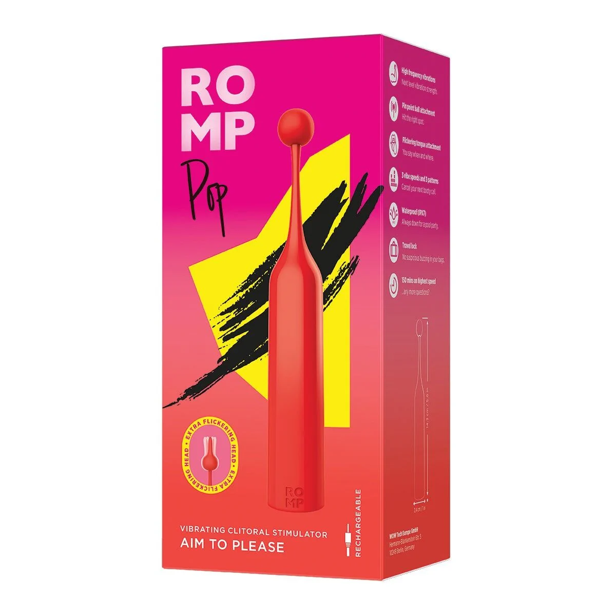 Кліторальний стимулятор Romp Pop 12 Кліторальний стимулятор Romp Pop - Зображення 10