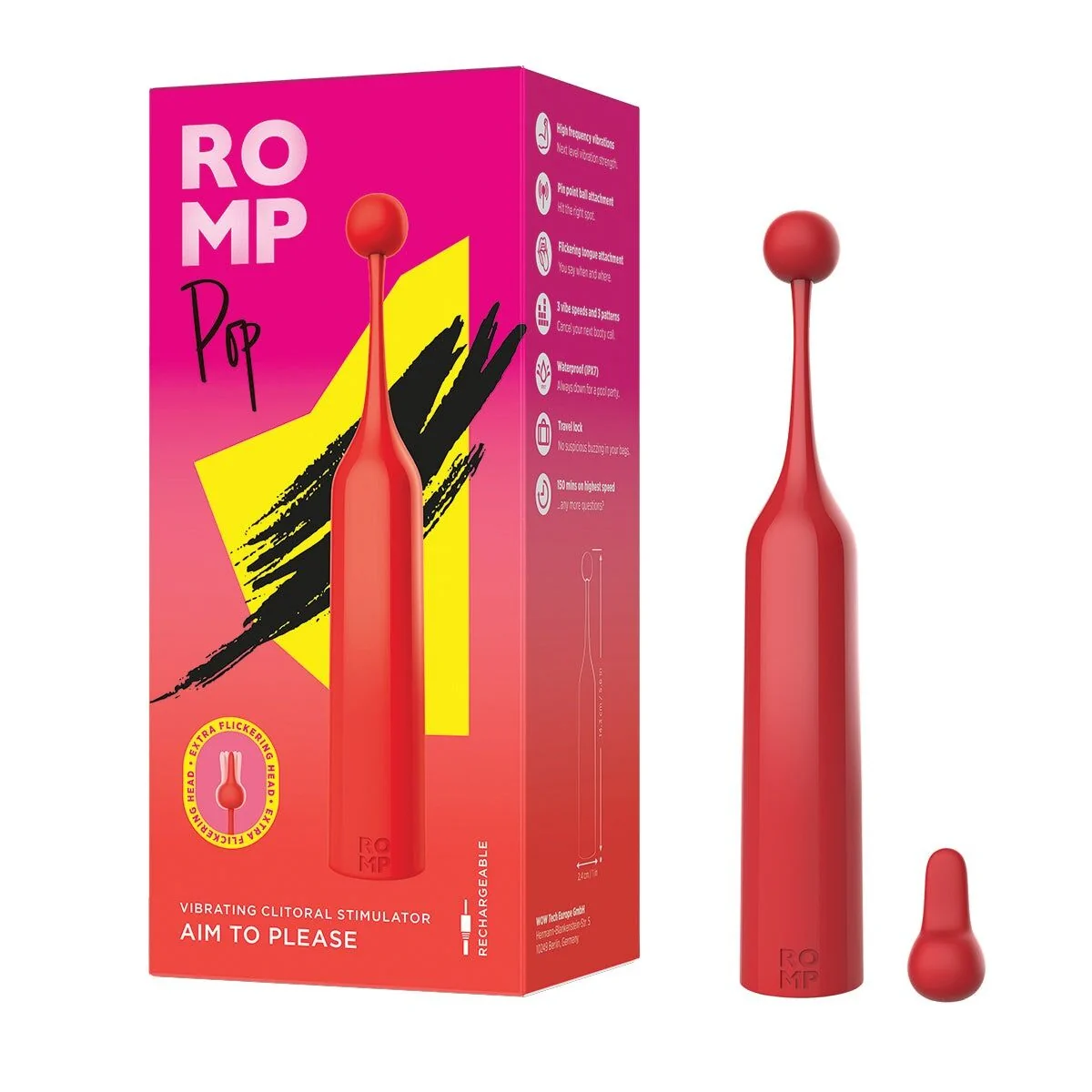 Кліторальний стимулятор Romp Pop 11 Кліторальний стимулятор Romp Pop - Зображення 9