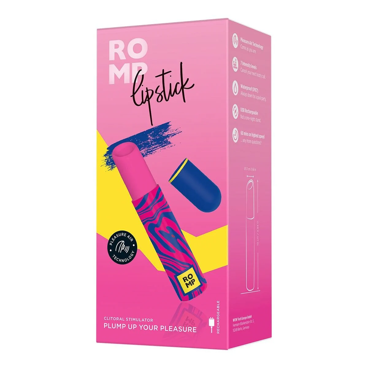 Вакуумний кліторальний стимулятор Romp Lipstick 9 Вакуумний кліторальний стимулятор Romp Lipstick - Зображення 7