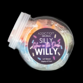 Зображення Набір фалоімітаторів ADDICTION Silly Willy Glow in the Dark 12pcs