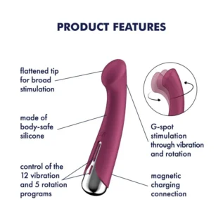 Вібратор з ротацією Satisfyer Spinning G-Spot 1 16 Вібратор з ротацією Satisfyer Spinning G-Spot 1 - Зображення 7