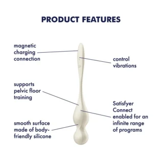 Вагінальні смарт-кульки з вібрацією Satisfyer Love Birds 1 Connect App 78gm 14 Зображення Вагінальні смарт-кульки з вібрацією Satisfyer Love Birds 1 Connect App 78gm