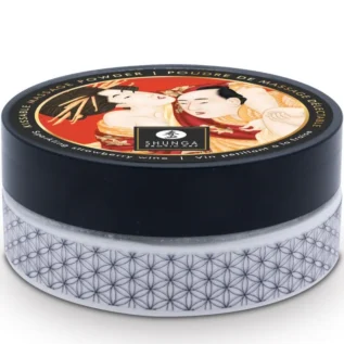 Смачна пудра для оральних пестощів Shunga Body Powder – Sparkling Strawberry Wine 75gm - Зображення 3