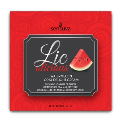 Пробник гелю для мінету Sensuva Lic-o-licious Watermelon 6ml