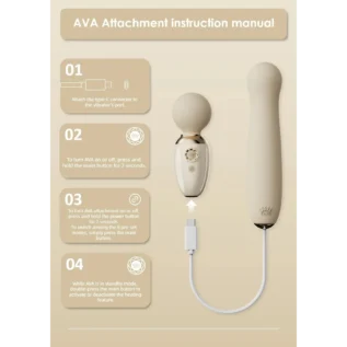 Пульсатор Zalo – AVA Attachment Ivory White для смарт-вібромасажера Zalo – AVA 7 Зображення Пульсатор Zalo – AVA Attachment Ivory White для смарт-вібромасажера Zalo – AVA