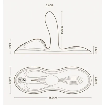 Зображення Sit-on-top смарт-вібратор Zalo – Flora Smart Vibrating Pad Ivory