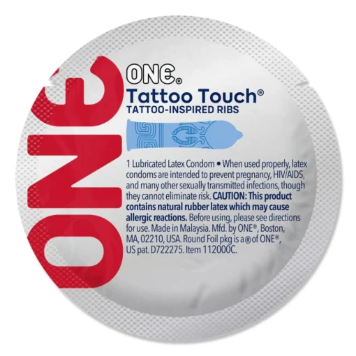 Набір презервативів ONE Tattoo Touch 100pcs - Зображення 3