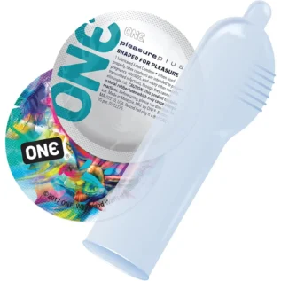 Набір презервативів ONE Pleasure Plus 100pcs 8 Зображення Набір презервативів ONE Pleasure Plus 100pcs