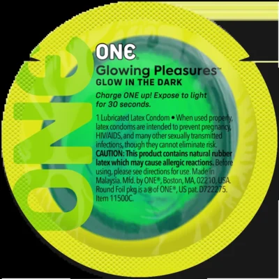 Презерватив ONE Glowing Pleasures 1pcs