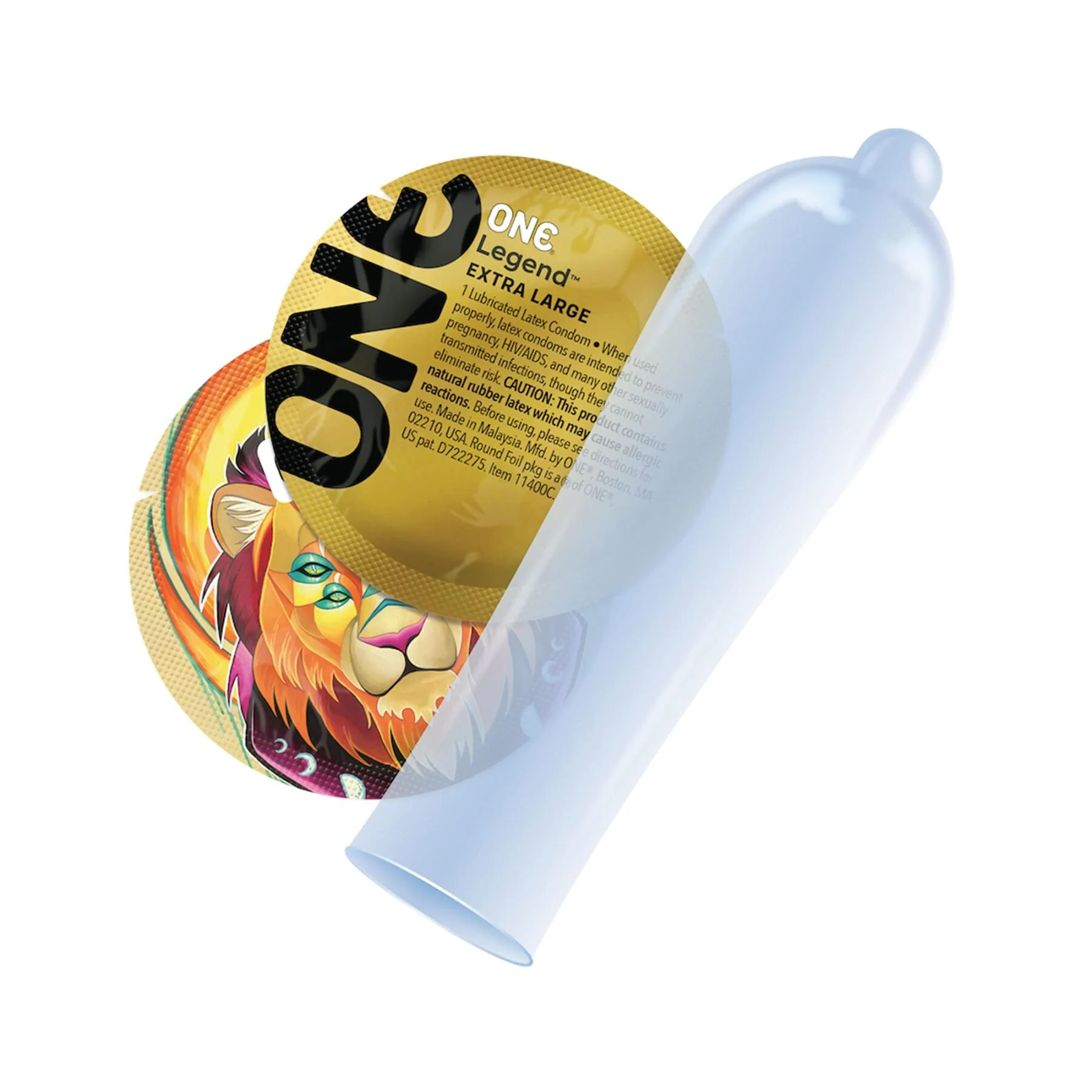 Презерватив ONE Legend Extra Large 1pcs 4 Презерватив ONE Legend Extra Large 1pcs - Зображення 2
