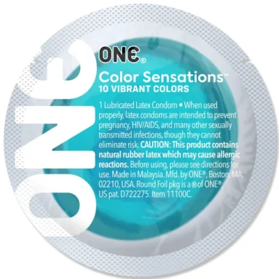 Alternative view of Презерватив ONE Color Sensations - Catch the perfect ONE Aqua 1pcs