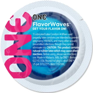 Alternative view of Презерватив ONE Color Sensations - ONE adrenaline rush Blue 1pcs
