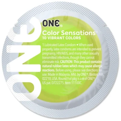 Alternative view of Презерватив ONE Color Sensations - Roll ONE on Green 1pcs