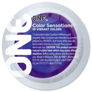 Alternative view of Презерватив ONE Color Sensations - Struck by ONE Lavender 1pcs