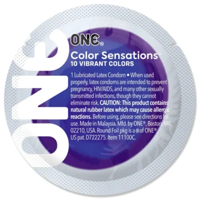 Alternative view of Презерватив ONE Color Sensations - Struck by ONE Lavender 1pcs