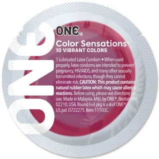 Alternative view of Презерватив ONE Color Sensations - ONE likes it hot  Red 1pcs