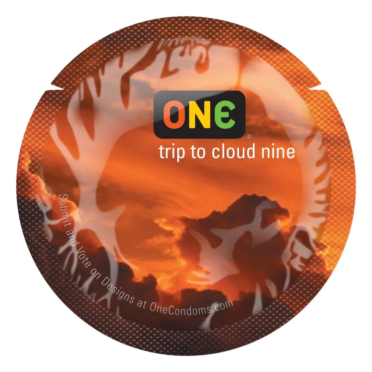 Презерватив ONE Color Sensations - ONE trip tot cloud nine Orange 1pcs 3 Презерватив ONE Color Sensations - ONE trip tot cloud nine Orange 1pcs