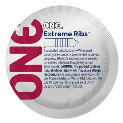 Презерватив ONE Extreme Ribs 1pcs