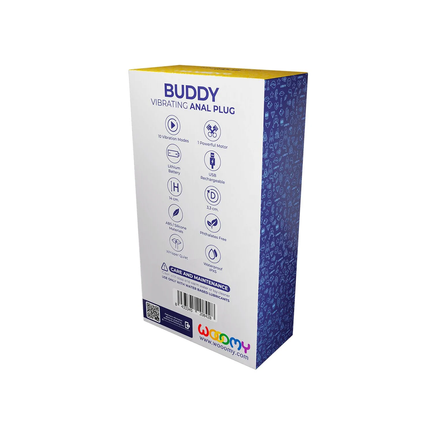 Анальний вібростимулятор Wooomy Buddy 8 Анальний вібростимулятор Wooomy Buddy - Зображення 6