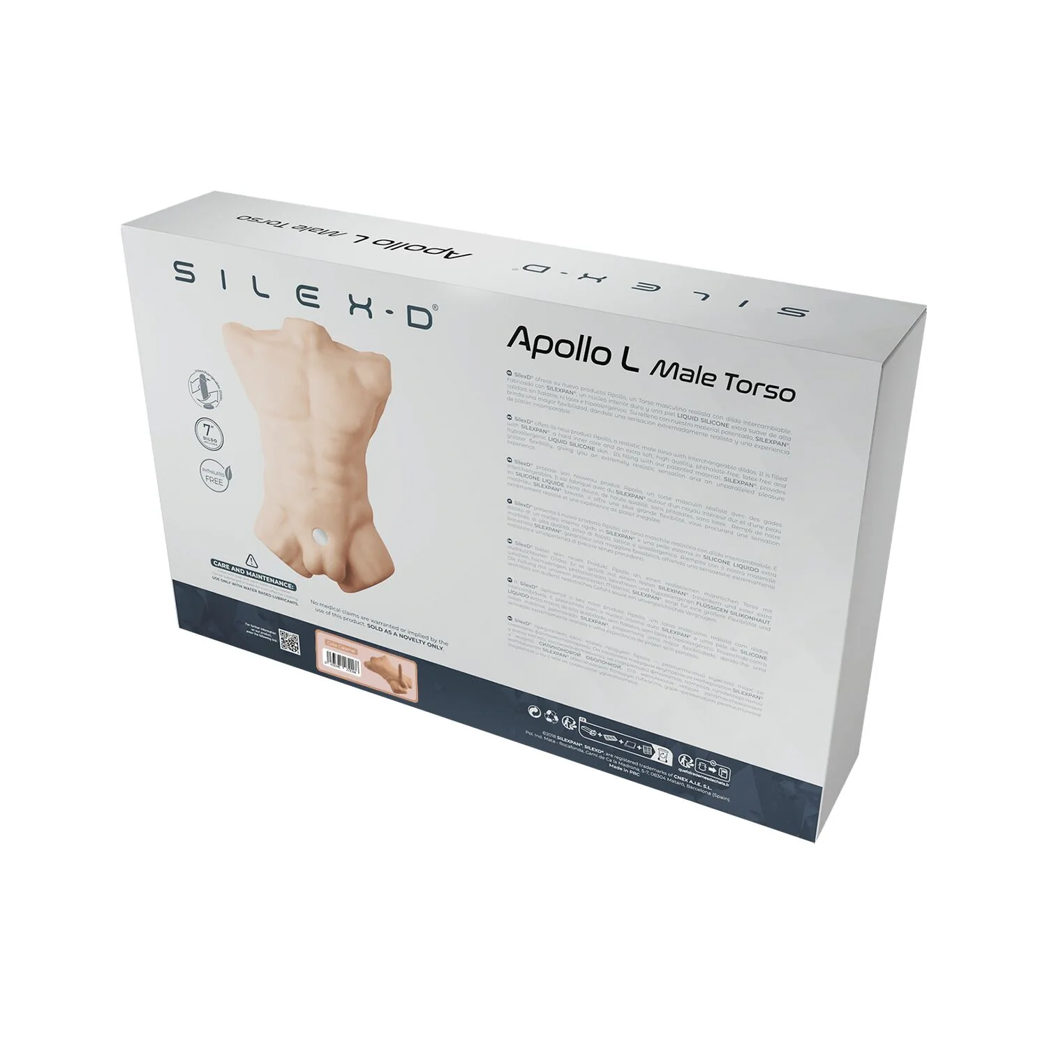 Торс з фалоімітатором на присосці SilexD Apollo L Male Torso Caramel 10 Торс з фалоімітатором на присосці SilexD Apollo L Male Torso Caramel - Зображення 8