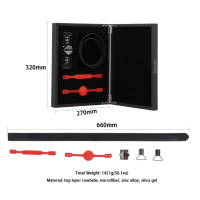 Зображення Шкіряний кляп з 2-ма насадками LOCKINK Ball-Gag & Gag-bite Set