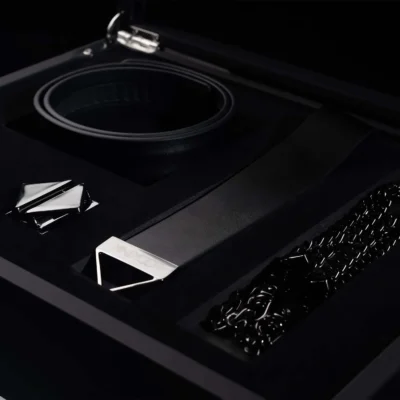 Зображення Повідець LOCKINK Tied Collar with Leash Set Black