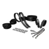 Зображення Набір із 8 ременів для зв'язування LOCKINK 8-Bondage-Straps Restraint Set- Black
