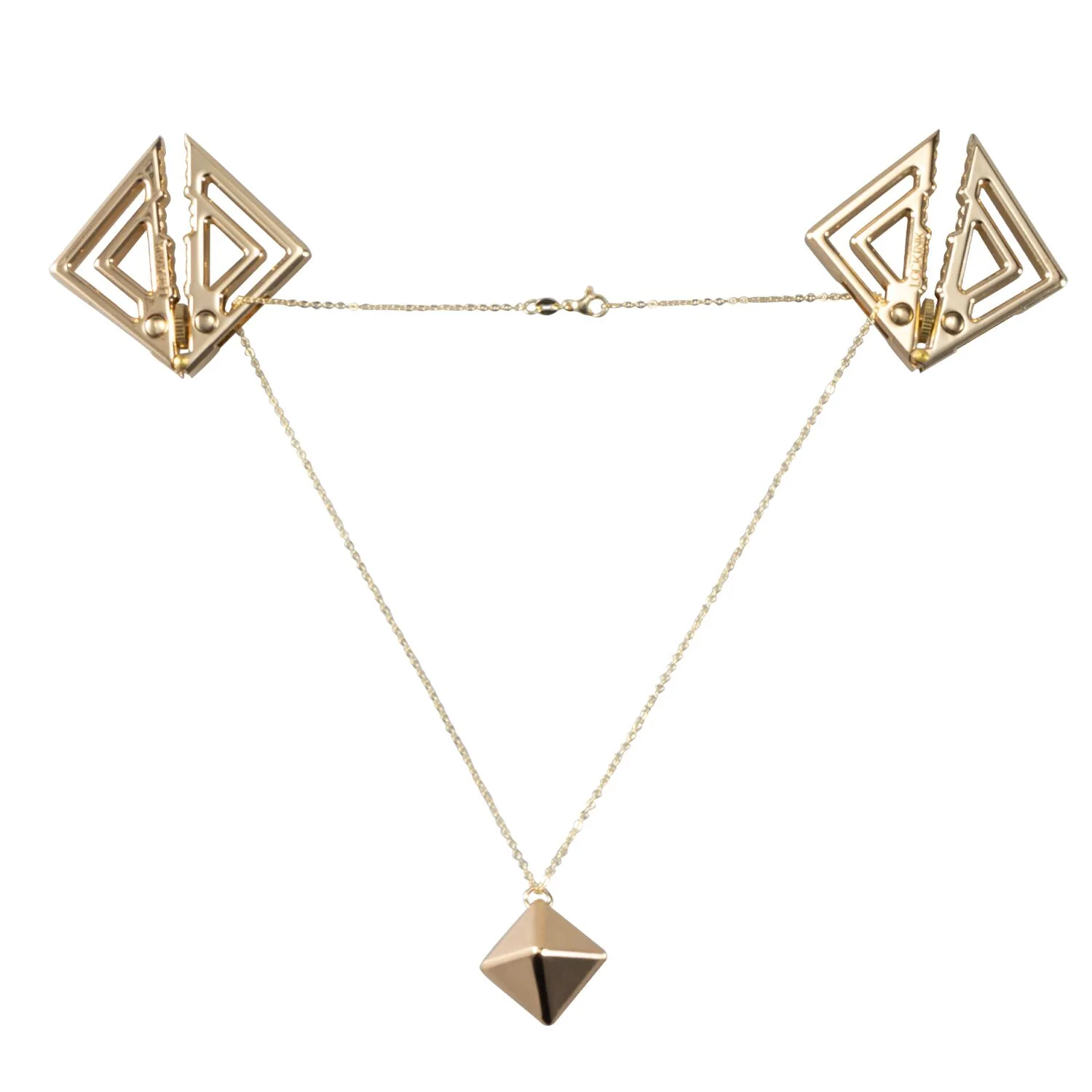 Затискачі для сосків з важкою підвіскою LOCKINK Adjustable Nipple Clamps with Heavy Pendant - Golden 3 Затискачі для сосків з важкою підвіскою LOCKINK Adjustable Nipple Clamps with Heavy Pendant - Golden