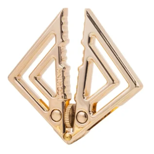 Alternative view of Затискачі для сосків з важкою підвіскою LOCKINK Adjustable Nipple Clamps with Heavy Pendant - Golden