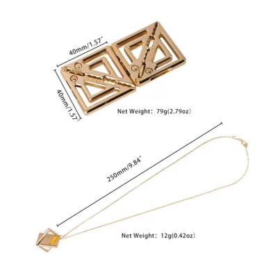 Зображення Затискачі для сосків з легкої підвіскою LOCKINK Adjustable Nipple Clamps with Light Pendant - Golden