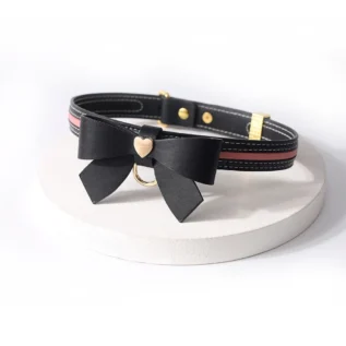 Повідець LOCKINK SEVANDA Love Heart Butterfly Leather Collar Set 14 Зображення Повідець LOCKINK SEVANDA Love Heart Butterfly Leather Collar Set