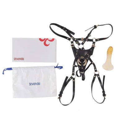 Зображення Страпон LOCKINK SEVANDA Queen Sheba Strapon - Golden Dildo