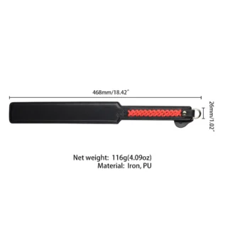 Падл LOCKINK SEVANDA Braided-handle Spanking Paddle 15 Зображення Падл LOCKINK SEVANDA Braided-handle Spanking Paddle