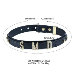 Нашийник LOCKINK Dark DIY Alphabet Collar 21 Зображення Нашийник LOCKINK Dark DIY Alphabet Collar