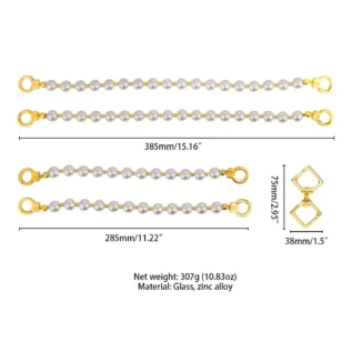 Перлинний нашийник з повідцем та наручниками LOCKINK Pearl Bondage & Restraint Set 19 Зображення Перлинний нашийник з повідцем та наручниками LOCKINK Pearl Bondage & Restraint Set
