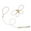 Перлинний нашийник з повідцем та наручниками LOCKINK Pearl Bondage & Restraint Set