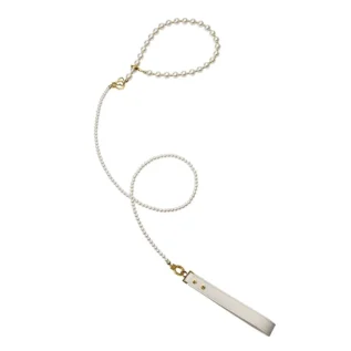 Alternative view of Перлинний нашийник з повідцем та наручниками LOCKINK Pearl Bondage & Restraint Set