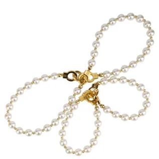 Alternative view of Перлинні наручники та поножі LOCKINK Pearl Bondage & Restraint Set