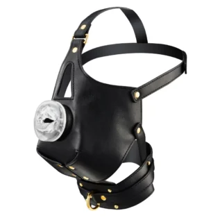 Alternative view of Маска-збруя для орального сексу з повідцем LOCKINK SEVANDA Blowjob Head Muzzle with Leash