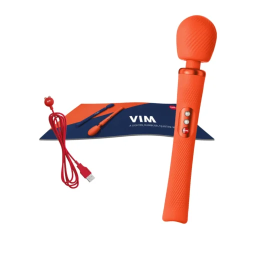 Вібромасажер Fun Factory VIM Vibrating Wand sunrise orange - Зображення 8