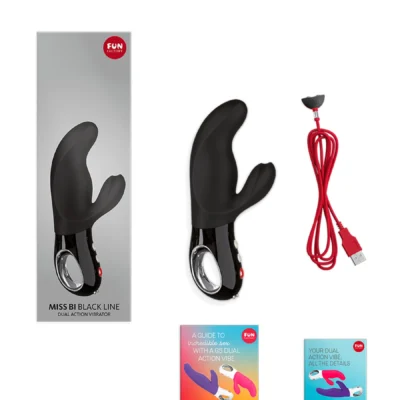 Зображення Вібратор-кролик Fun Factory MISS BI black