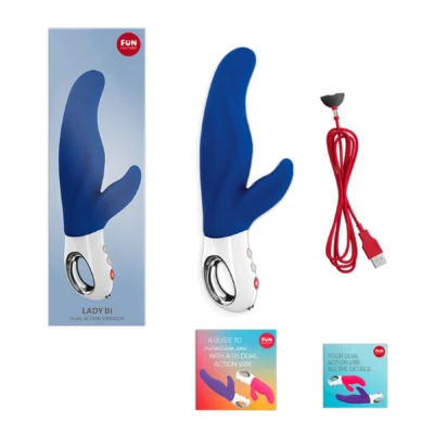 Зображення Вібратор-кролик для точки А Fun Factory LADY BI ultramarine