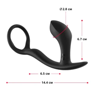 Alternative view of Анальна пробка з ерекційним кільцем Fun Factory BOOTIE RING slate