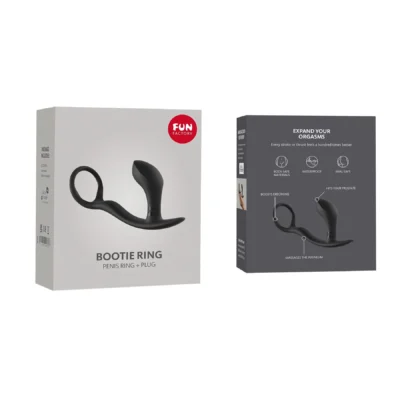 Зображення Анальна пробка з ерекційним кільцем Fun Factory BOOTIE RING slate
