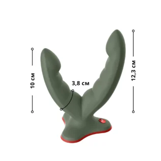 Alternative view of Подвійний фалоімітатор Fun Factory RYDE wild olive
