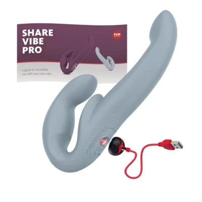 Зображення Безремінний страпон з вібрацією Fun Factory SHARE VIBE PRO cool