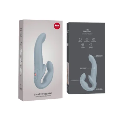 Зображення Безремінний страпон з вібрацією Fun Factory SHARE VIBE PRO cool